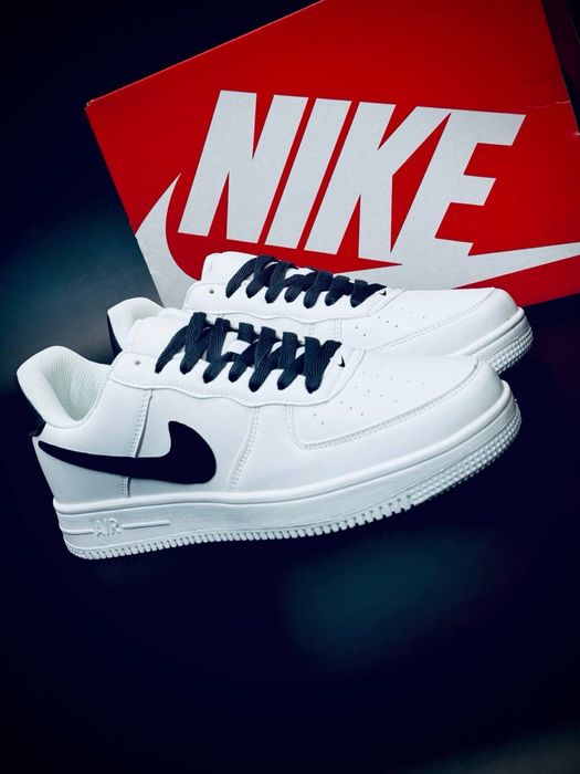 Кожаные кросовки nike air force 1 мужские красовки найк форс весенние