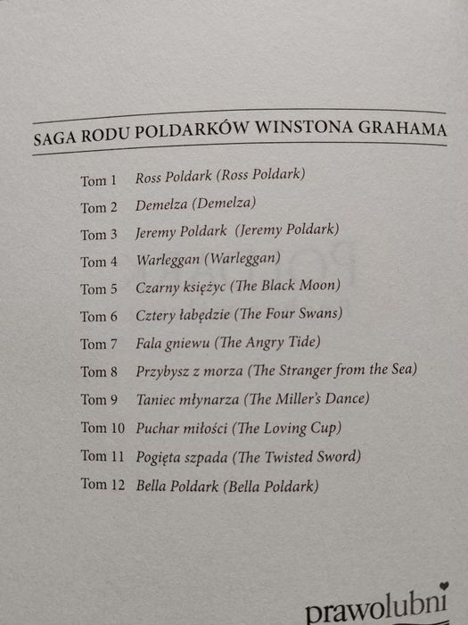 Książka z sero "Poldark" tom 10
