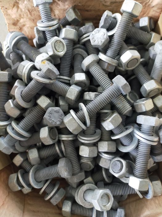 Śruby kompletne Ocynkowane, M16x60, M16x50,M12x 60.