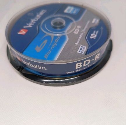 Verbatim Blu-ray BD-R 25GB 6x Speed Blank Discs 10 Pack Spindle - Novo