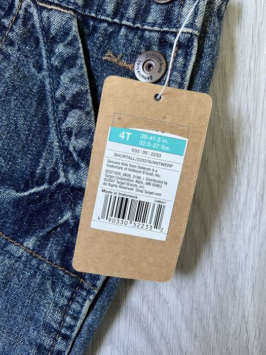 Комбінезон джинсовий Oshkosh Genuine Kids новий (4 Т)