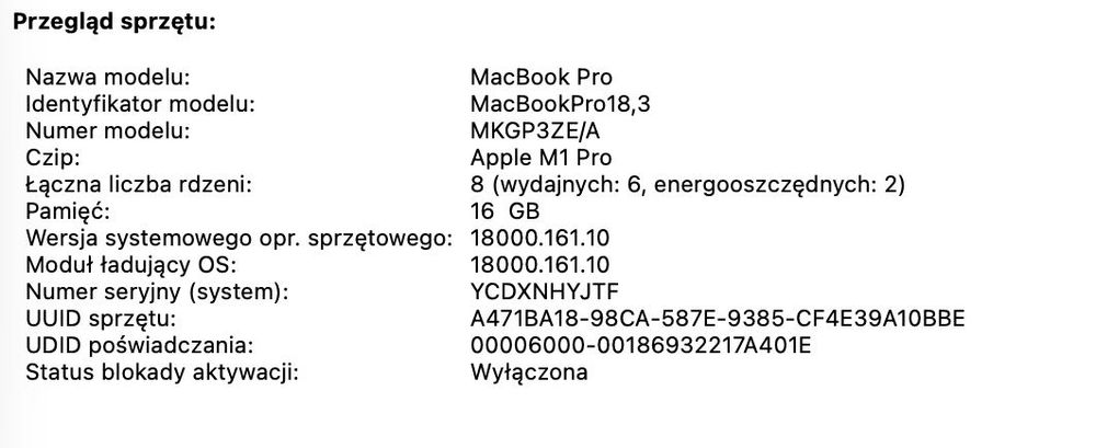 MacBook Pro M1 14