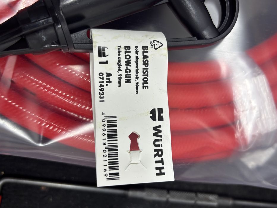 WURTH Przewod pneumatyczny ciśnieniowy pistolet złączka