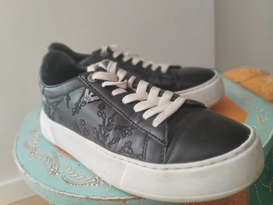 Ténis Emporio Armani - Pele Preta