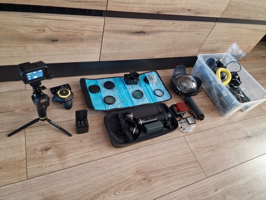 GoPro Hero 7 Black Mega zestaw Gimbal Shoot i inne