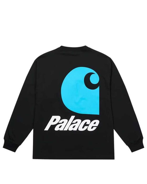 Лонгслів Palace x Carhartt WIP Logo Longsleeve Black