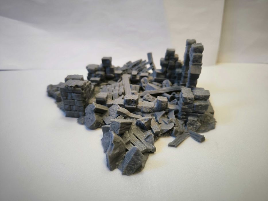 Ruina kaplicy Makieta Diorama RPG D&D