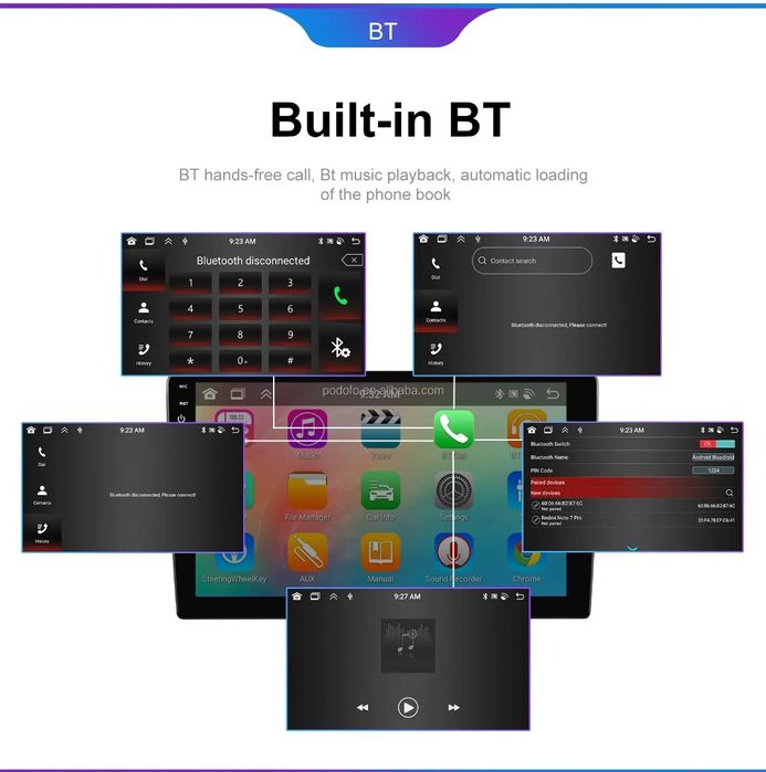 Rádio Android Mercedes Benz Classe A e B W169 Carplay GPS 4/64GB NOVO