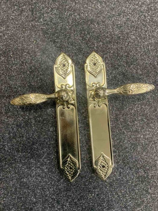 Великі Латунні Дверні Ручки, Нові, На Вхідні і Міжкімнатні Дверні