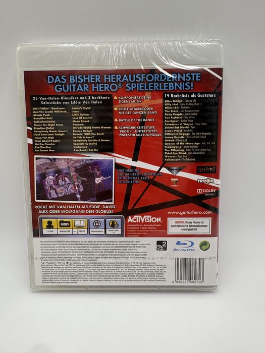 Guitar hero Van Halen PS3