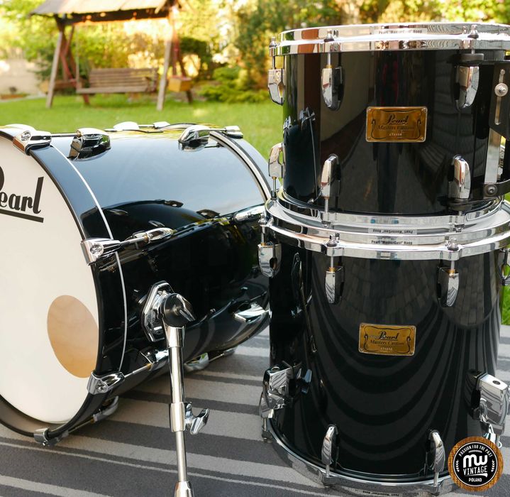 ‼️ Perkusja Pearl Masters Custom MMX 18”, 12", 14" Piano Black ‼️