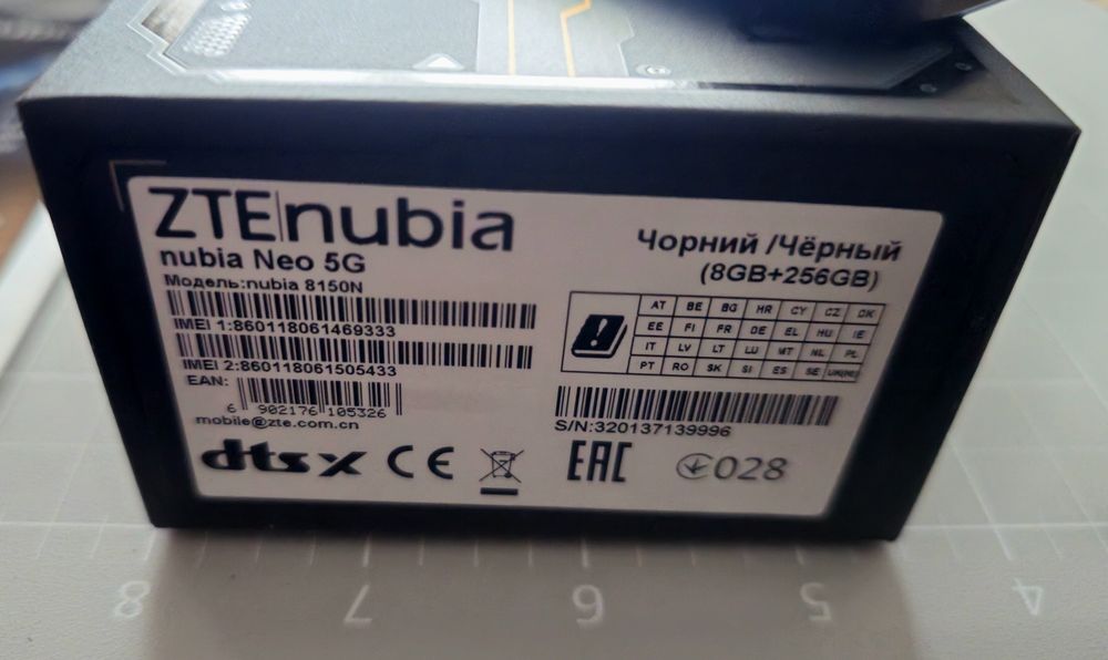 Zte Nubia Neo 5g 8/256