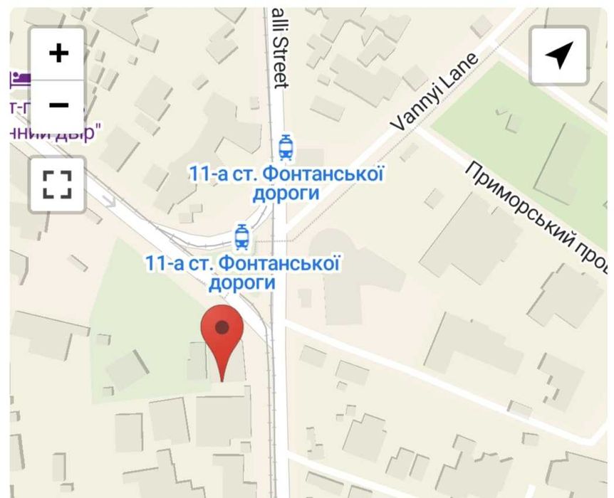 Фасадное отдельно стоящее здание на 11 ст.Б.Фонтана.