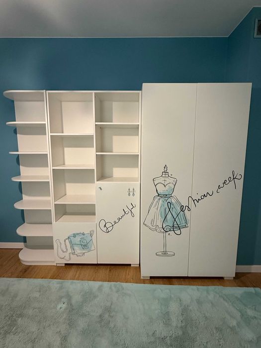 Meble Meblik Fashion Mint Young białe młodzieżowe dla dziewczyny