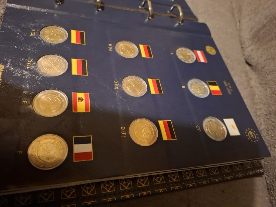 Zestaw klaser monet niemieckich kolekcjonerskich 2 euro