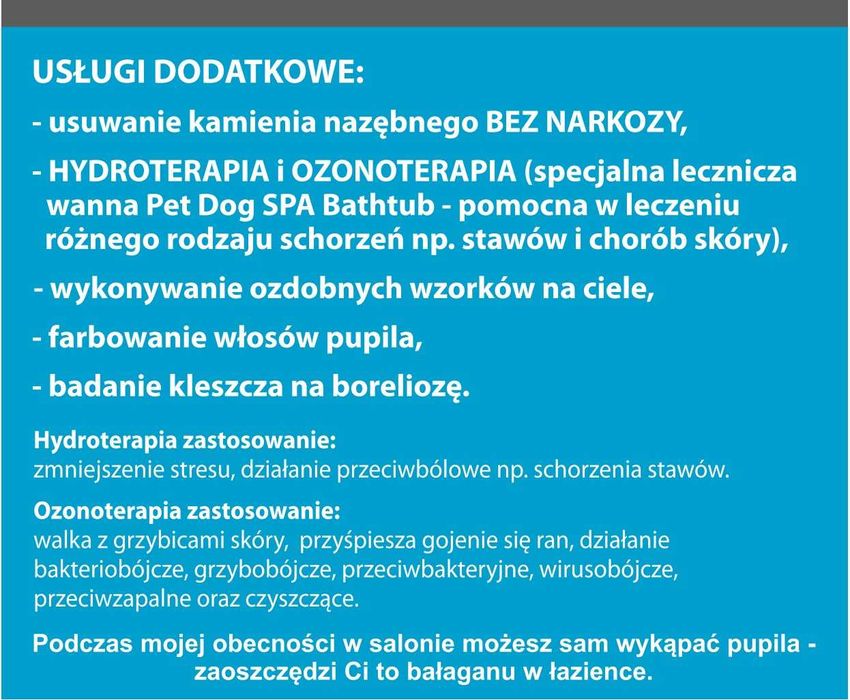 LASSIE salon pielęgnacji zwierząt, psi fryzjer Groomer strzyżenie, spa