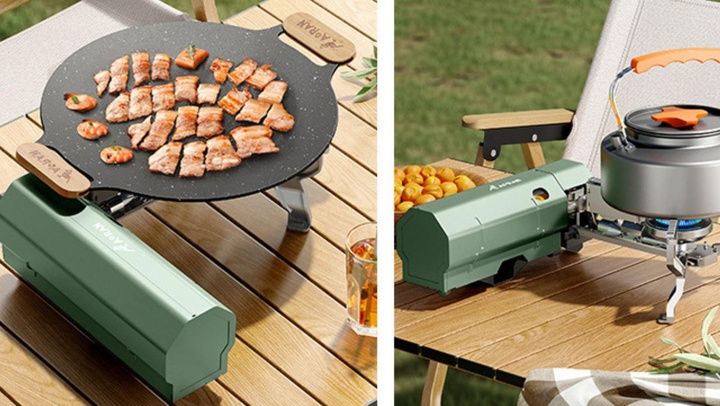 Портативна складна газова плита 2670 для кемпінгу Пальник бутан 2600