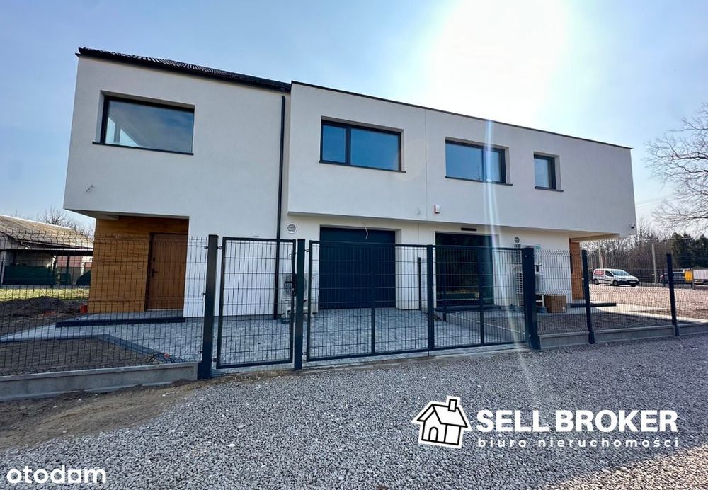 Dom z dużą działką w zabudowie bliźniaczej! nowy!