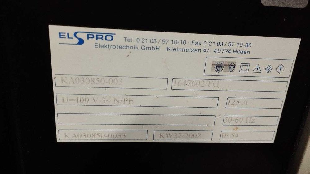 Quadro de distribuição elétrica e de ar comprimido portátil