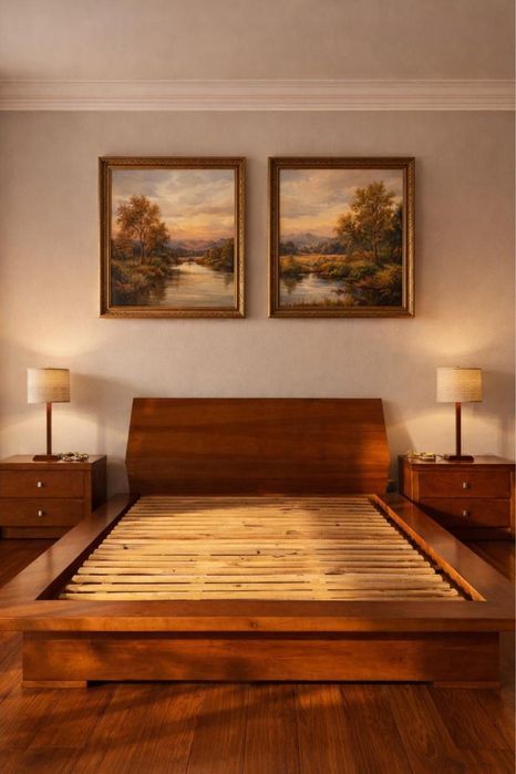 Quarto completo em madeira de cerejeira