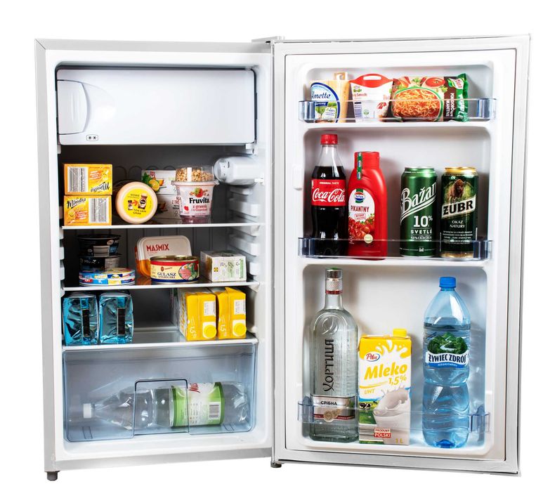 Mała Lodówka Biurowa Hotelowa Chłodziarka Podblatowa 85cm BC-95 biała