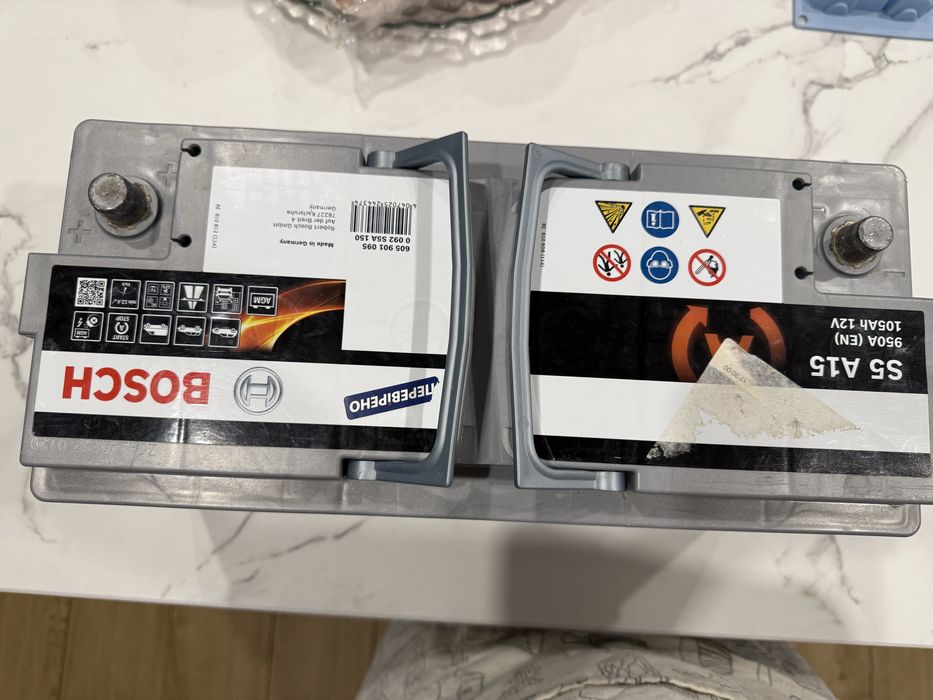 Акумулятор автомобільний Bosch S5 A15 105А 12 B «+» праворуч