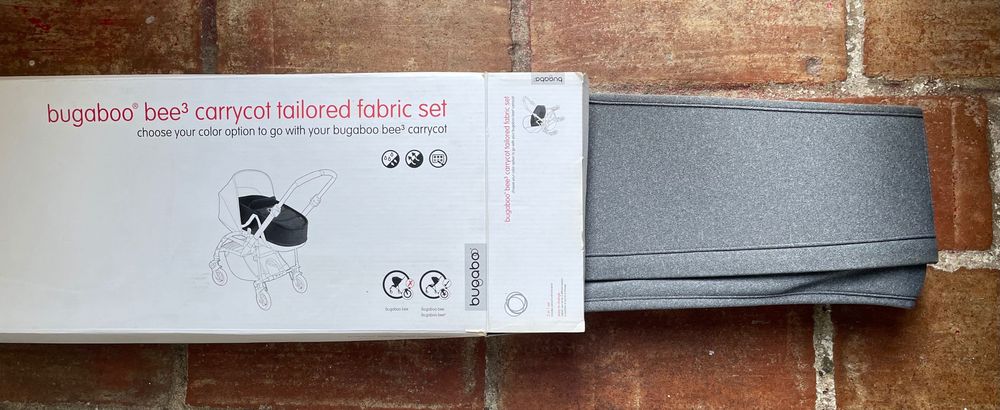 Alcofa para carrinho de bebé Bugaboo Bee 3, cinzento