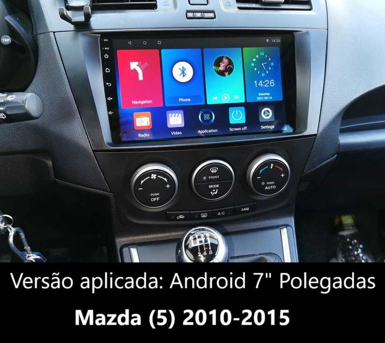 (NOVO) Rádio 2DIN • MAZDA 5 (2005 a 2015) • Android GPS [4+64GB]