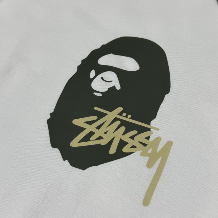 Футболка Bape x Stussy S-XL бейп стусі тішка a bathing ape