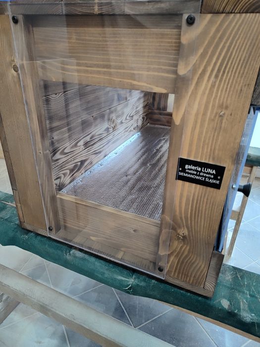 terrarium drewniane agama wąż gekon lamparci