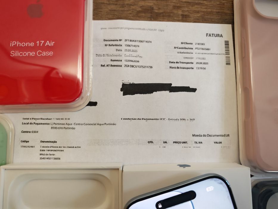 iPhone 17 Air 6.5" 256GB Azul Céu Seminovo C/Garantia   Aceito Retomas