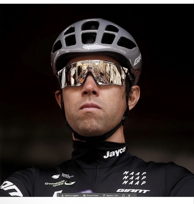 Okulary rowerowe Scicon Aerostorm Multimirror Gold