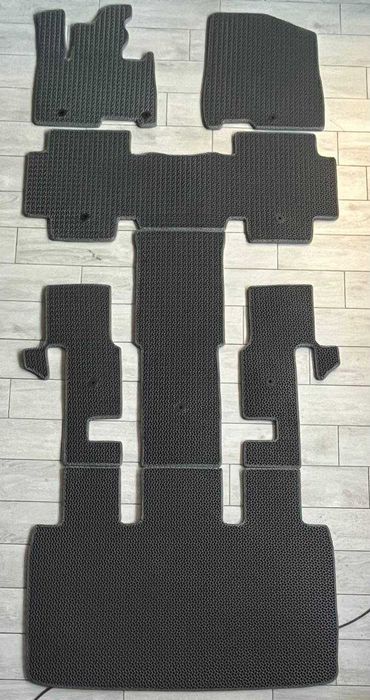 Коврики в салон KIA Carnival 2020-2026 EVA Ворсовые Экокожа