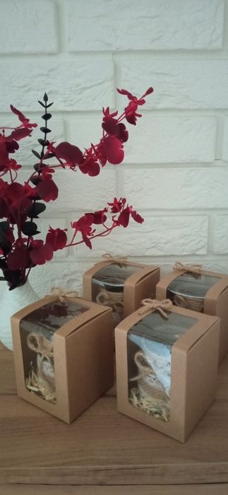 Świecznik styl rustykalny, świeczniki, prezent, gift, okazja, 4szt