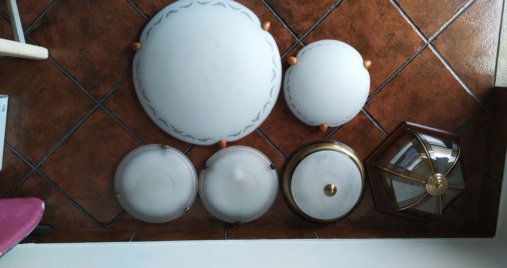Candeeiros de tecto/Plafond, Vários modelos.