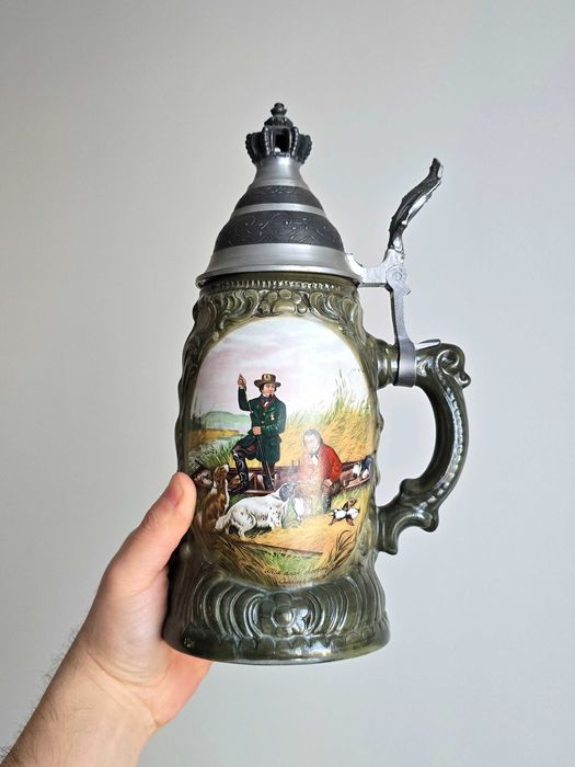 Kufel myśliwski ręcznie malowany