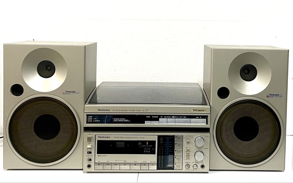 TECHNICS Wieża-Amplituner/Deck SA-K6+Gramofon SL-J1+Kolumny SB-F071