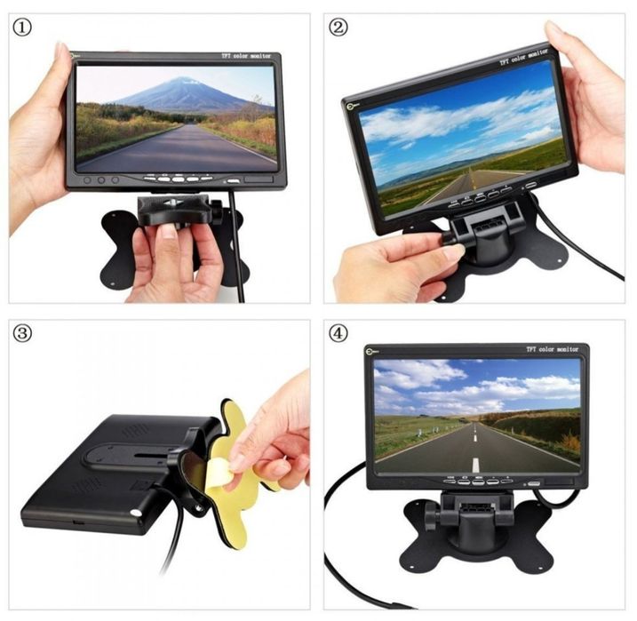 7" TFT LCD HD kamera cofania monitor parkowania