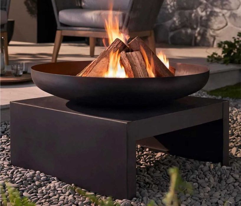 Вогнище для саду. Чаша для вогню. Садовий мангал з решіткою-гриль