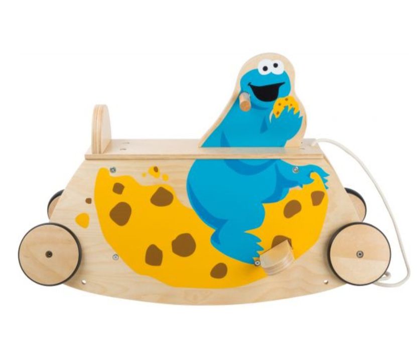 Ciasteczkowy potwór ulica sezamkowa bujak jeździk