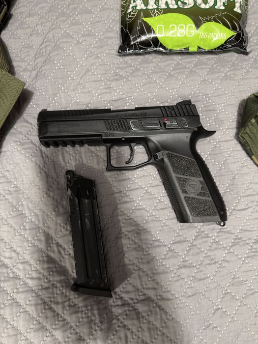 Réplica Airspoft + Equipamento: Specna Arms EDGE 2.0 + CZ P-09 + Equipamento Completo