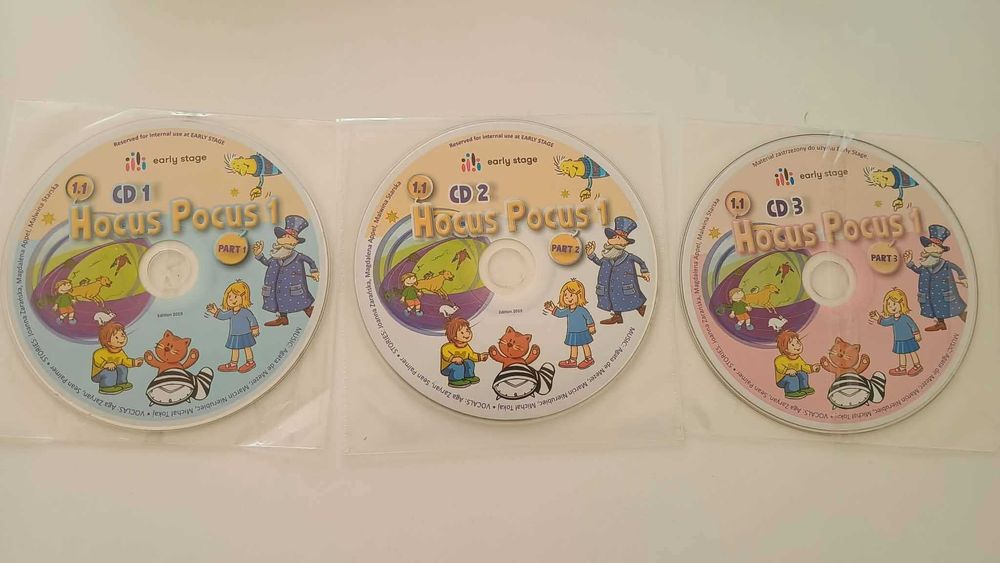 Płyty cd do hocus pocus 1 part 1,2,3 early stage