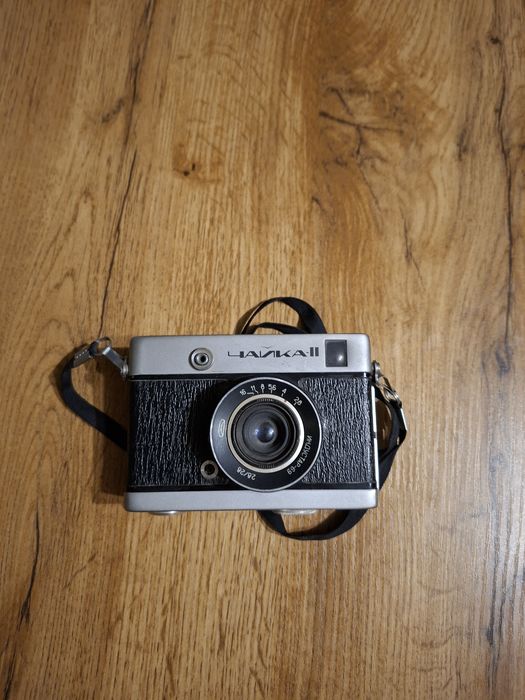 Aparat fotograficzny Czajka-II (Чайка-II) z obiektywem Industar-69 2.8/28