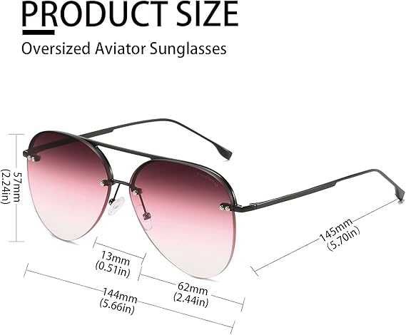 Okulary przeciwsłoneczne Aviator UV400 Gradient