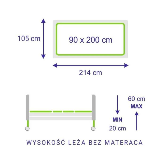 NOWE Obniżone łóżko rehabilitacyjne Taurus 2 LOW LUX DOSTAWA MONTAŻ