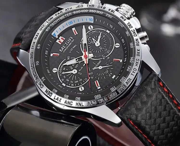 Спортивний міцний чоловічий наручний годинник мужские часы новые