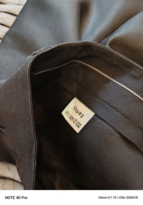 Garnitur męski szary z połyskiem