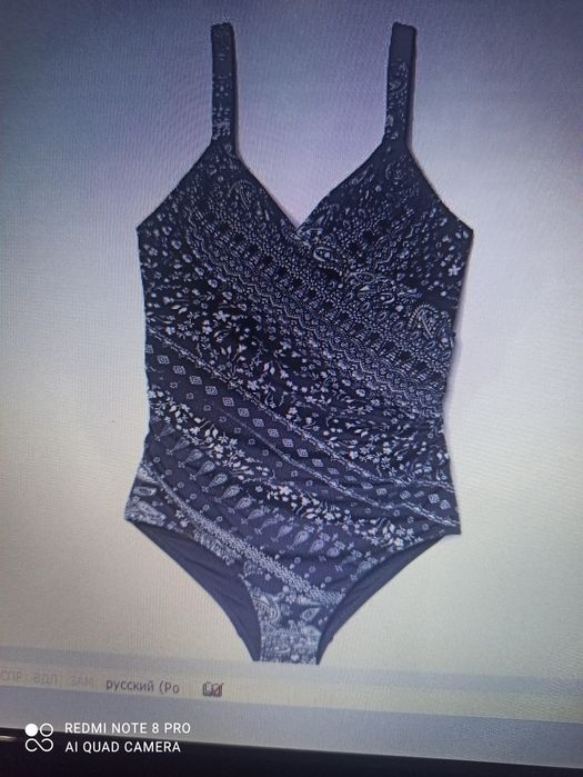 фирменный новый купальник H&M слитный на 56 р-р/европейский  52/XXL