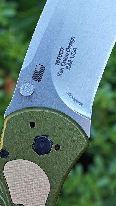 Kershaw Blur Exclusive Desert Warrior MagnaCut KS1670OT преміум матеріали ,топ матеріали на ножовому ринку , преміум сталь Magna Cut, алю руків'я g10