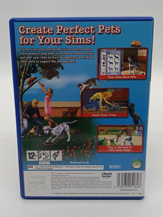 gra the sims 2 pets sony playstation 2 (ps2)